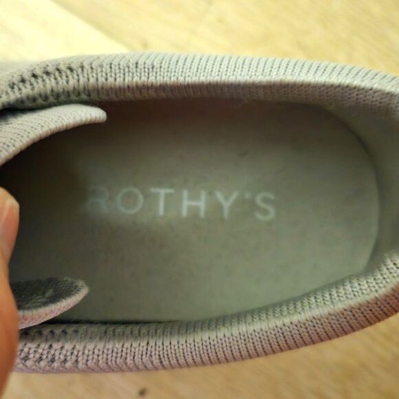 Rothy's "The Lace Up" Sneaker in Gray In Perfect Preowned Condition - Picture 9 of 10